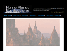 Tablet Screenshot of homeplanetproductions.com